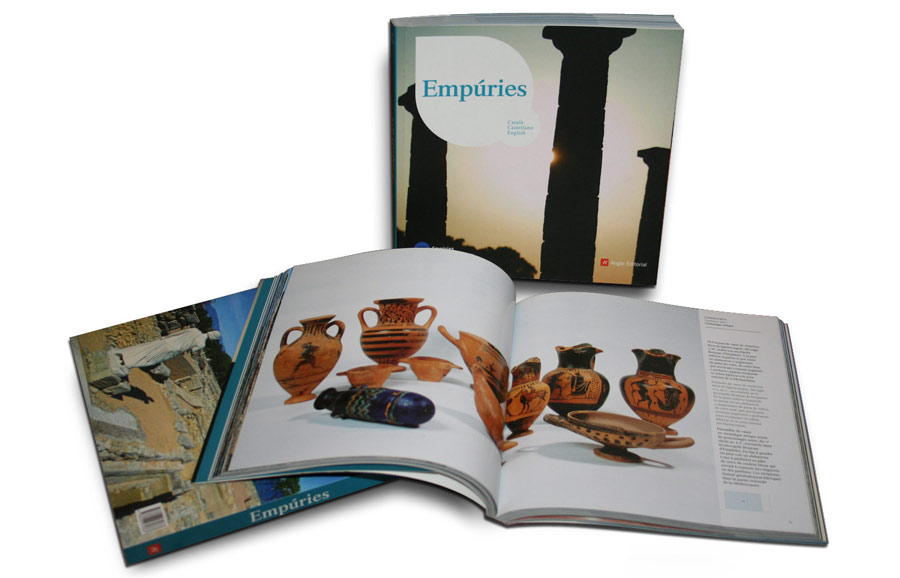 Empúries - ed. angle - Mise en page de livres, graphisme, édition graphique, intérieur et couverture