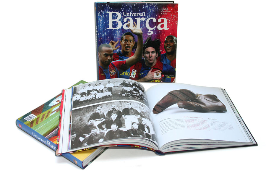 Universal Barça - ed. angle - Mise en page de livres, graphisme, édition graphique, intérieur et couverture. https://www.angleeditorial.com/universal-bara-390